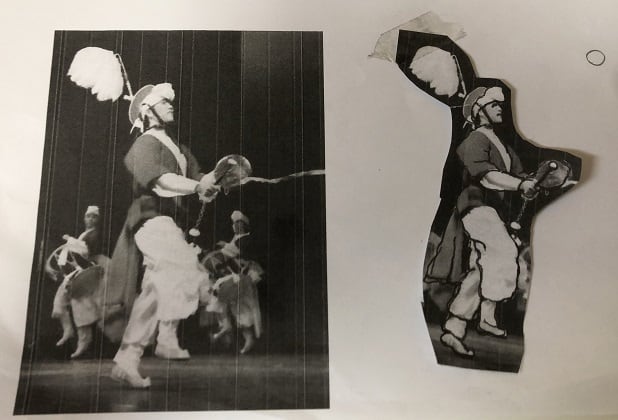 演技中の故人様